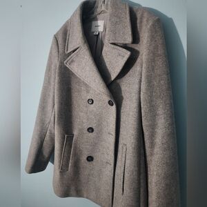 Classic Gray Pea Coat XL Tall